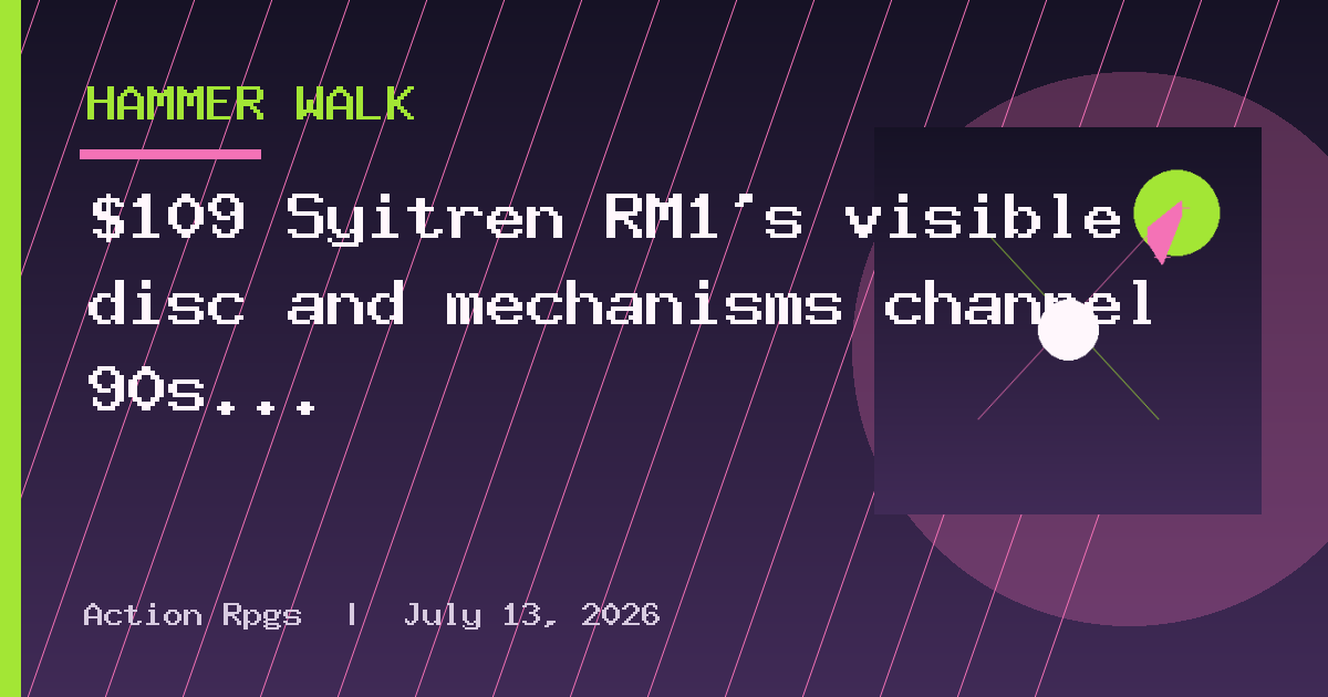 $109 Syitren RM1's visible disc and mechanisms channel 90s B&O nostalgia