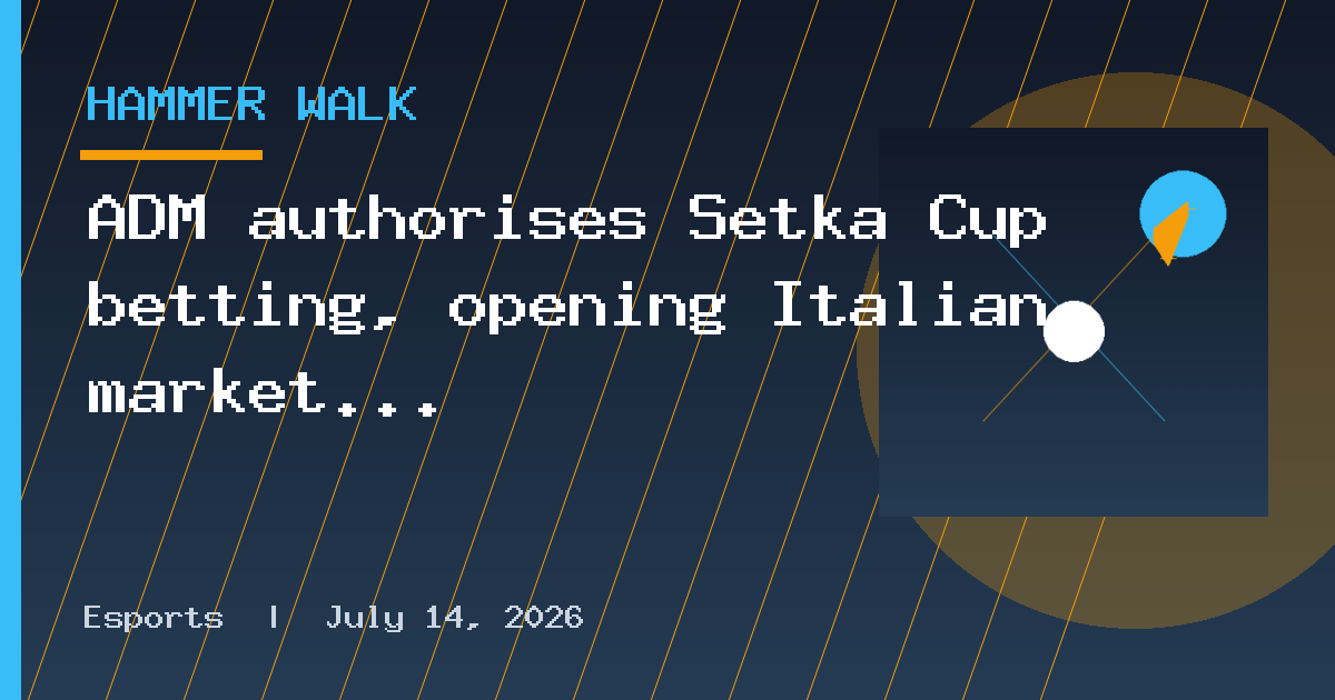 ADM authorises Setka Cup betting, opening Italian market for BETER