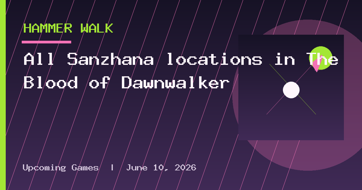 All Sanzhana locations in The Blood of Dawnwalker