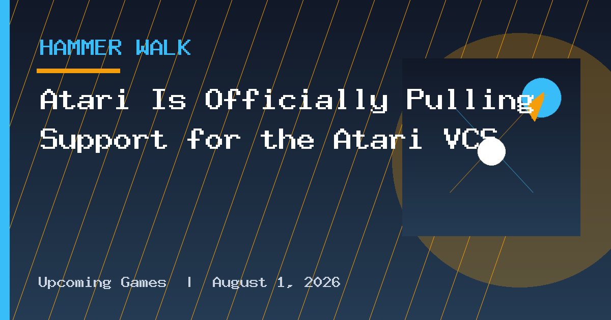 Atari Is Officially Pulling Support for the Atari VCS