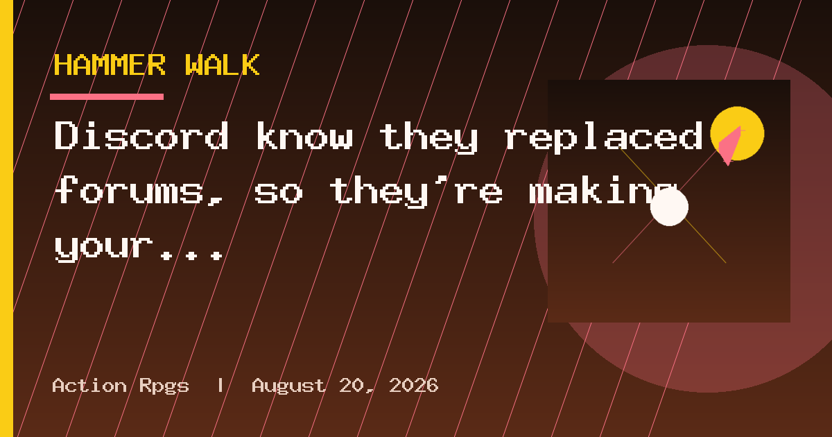 Discord know they replaced forums, so they're making your messages