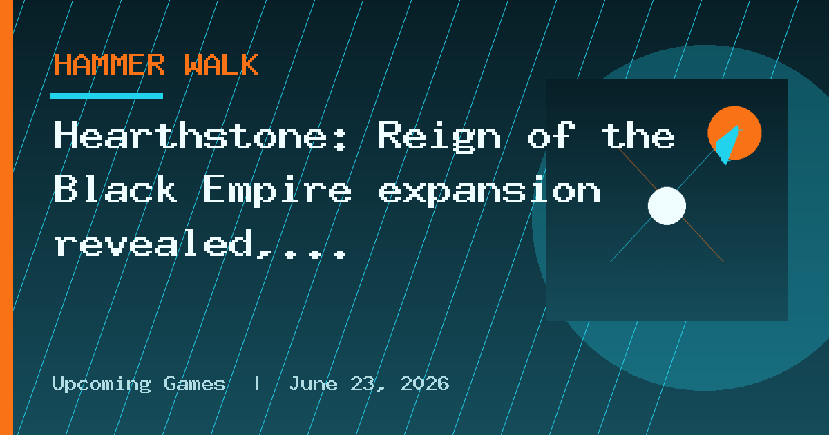 Hearthstone: Reign of the Black Empire expansion revealed, Monk coming in 2027