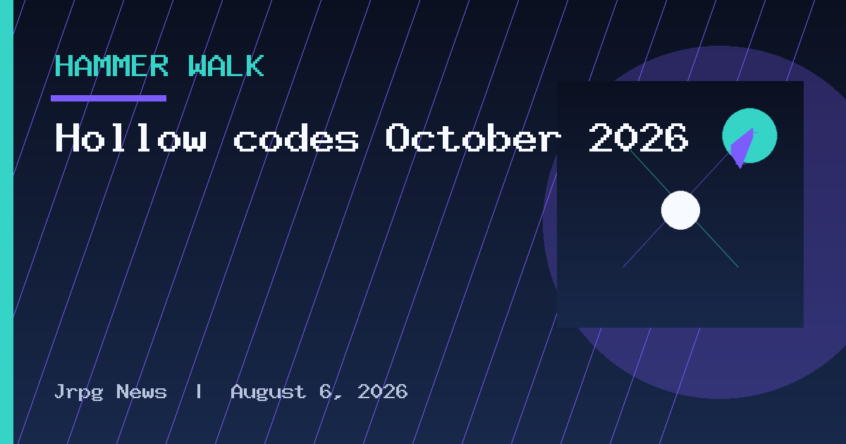 Hollow codes October 2026