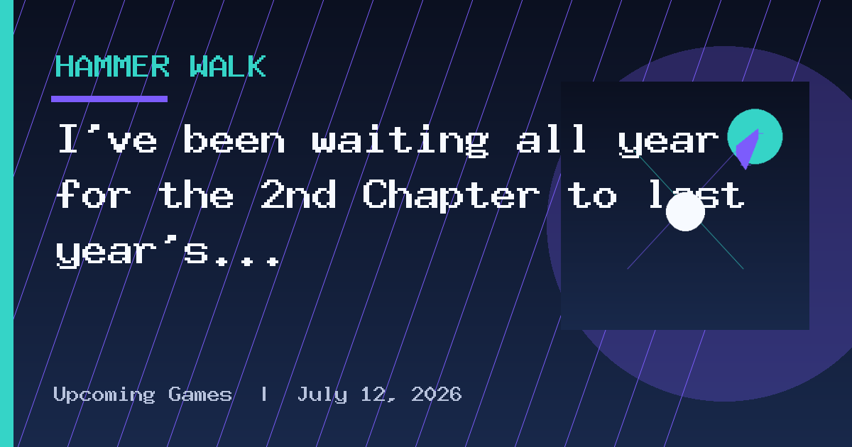 I've been waiting all year for the 2nd Chapter to last year's best JRPG