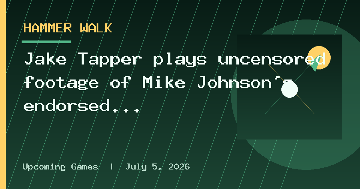 Jake Tapper plays uncensored footage of Mike Johnson’s endorsed candidate. Then