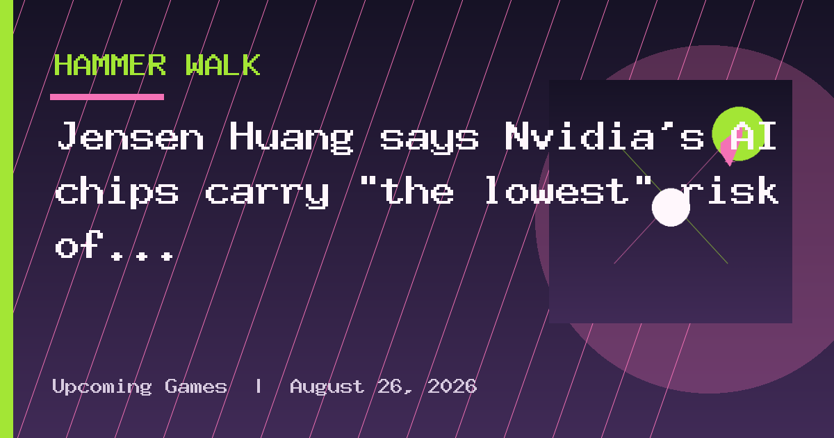 Jensen Huang says Nvidia's AI chips carry "the lowest" risk of any asset