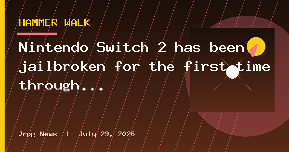 Nintendo Switch 2 has been jailbroken for the first time through eShop game