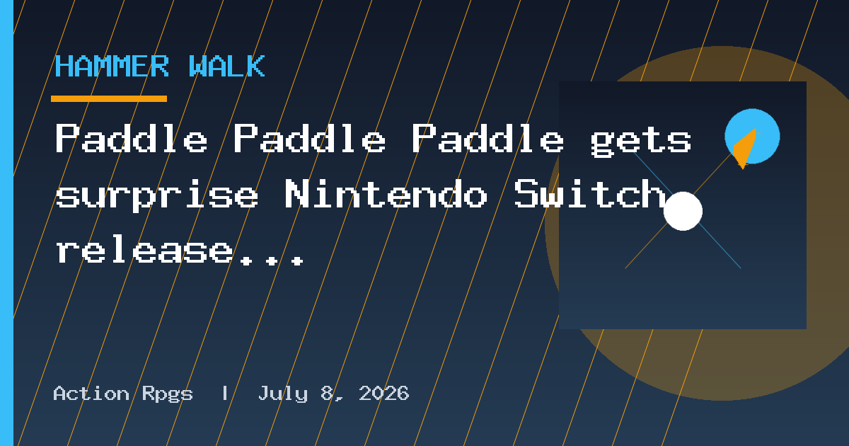 Paddle Paddle Paddle gets surprise Nintendo Switch release