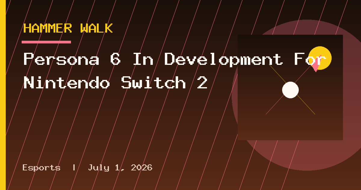 Persona 6 In Development For Nintendo Switch 2