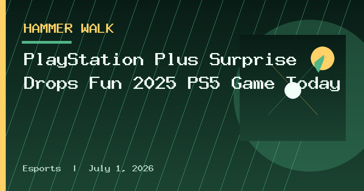 PlayStation Plus Surprise Drops Fun 2025 PS5 Game Today