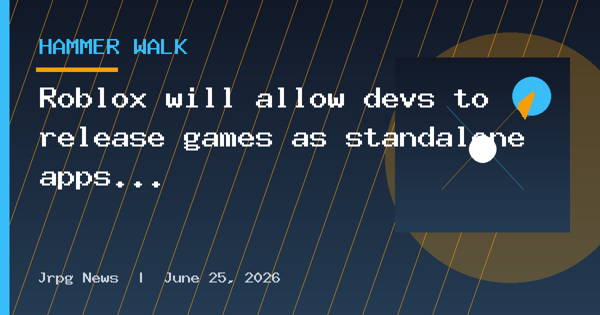 Roblox will allow devs to release games as standalone apps on other stores
