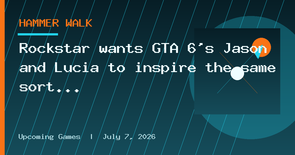Rockstar wants GTA 6's Jason and Lucia to inspire the same sort of "emotional