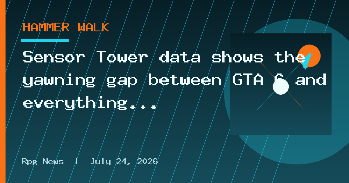 Sensor Tower data shows the yawning gap between GTA 6 and everything else