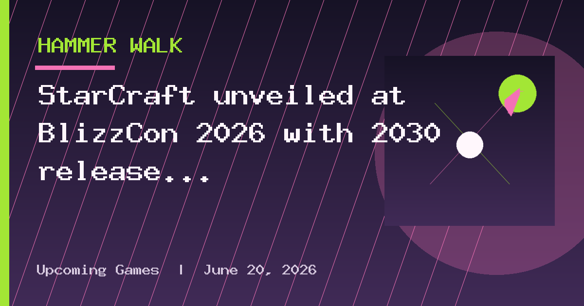 StarCraft unveiled at BlizzCon 2026 with 2030 release window