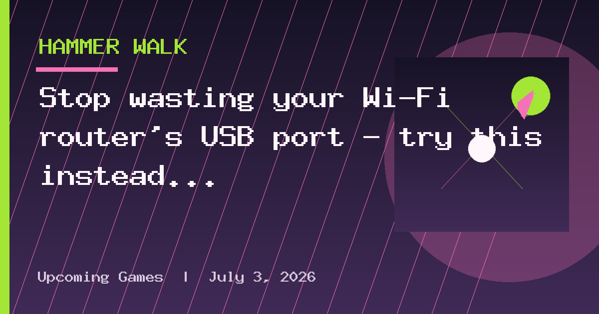 Stop wasting your Wi-Fi router's USB port — try this instead