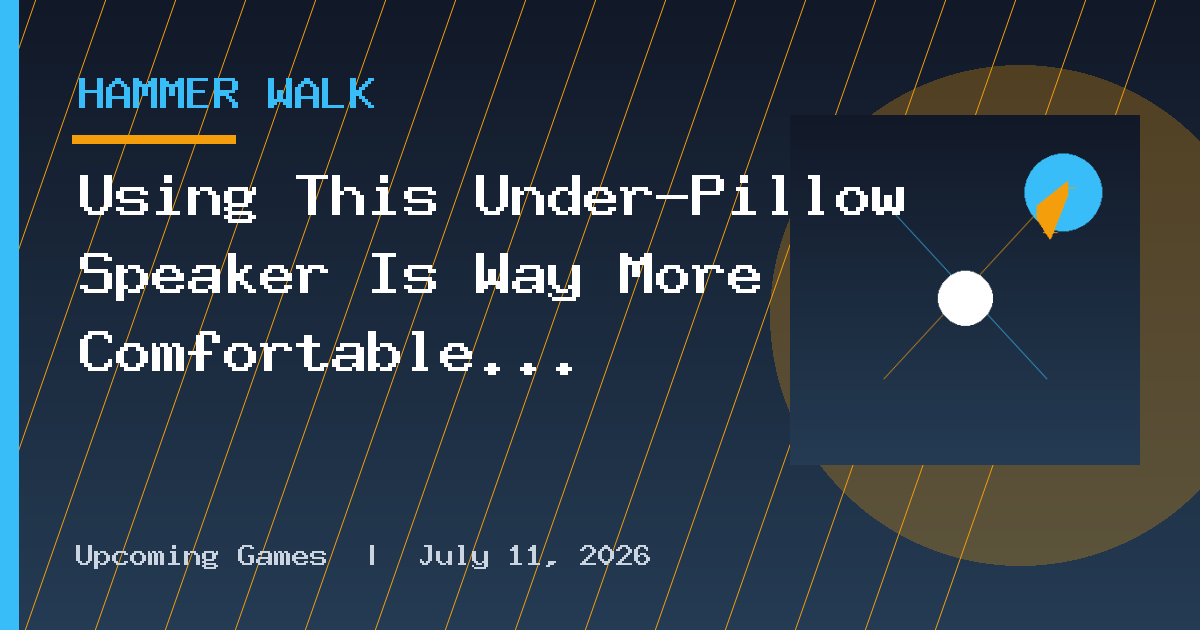Using This Under-Pillow Speaker Is Way More Comfortable Than Sleeping