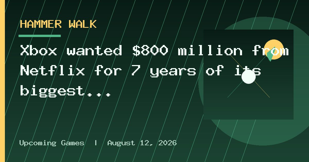 Xbox wanted $800 million from Netflix for 7 years of its biggest characters